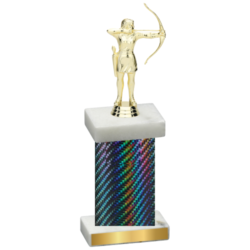 Single Black Carbon Fiber Archery Trophy