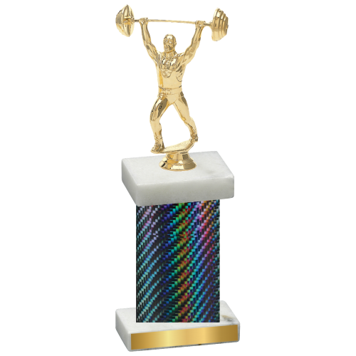 Single Black Carbon Fiber Weights Trophy