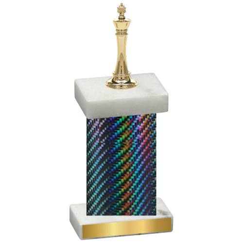 Single Black Carbon Fiber Chess Trophy