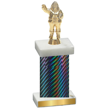 Single Black Carbon Fiber Holiday Trophy