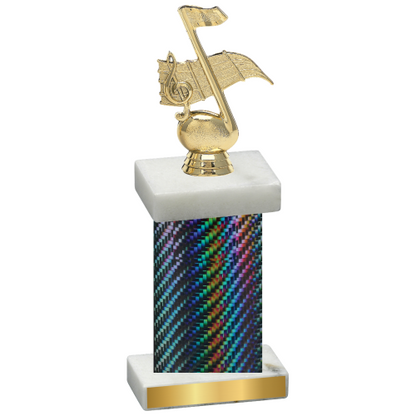 Single Black Carbon Fiber Music Trophy