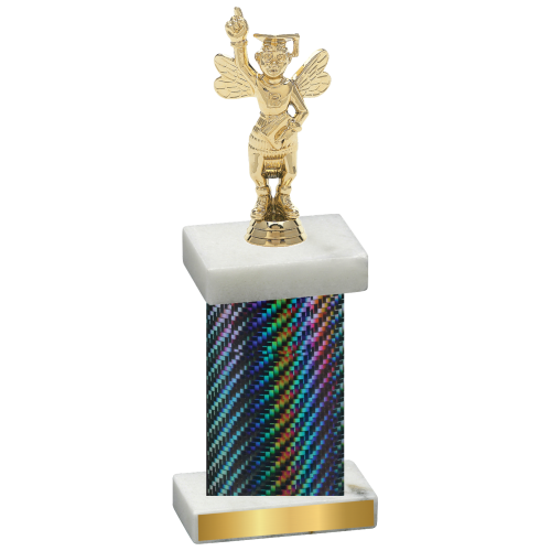 Single Black Carbon Fiber Academics Trophy