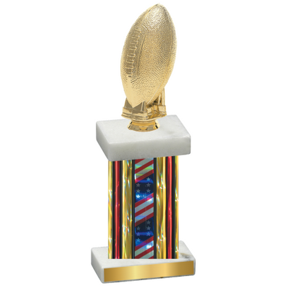 Single Flag USA Football Trophy