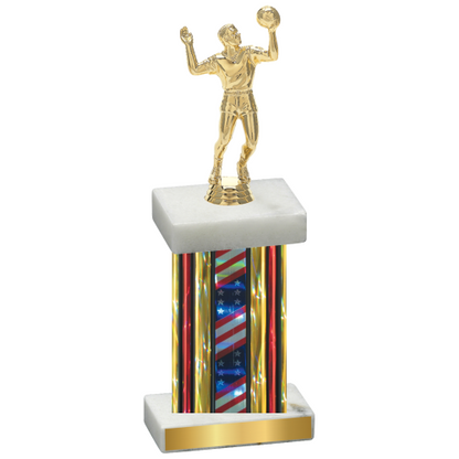 Single Flag USA Volleyball Trophy