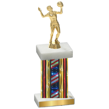 Single Flag USA Volleyball Trophy