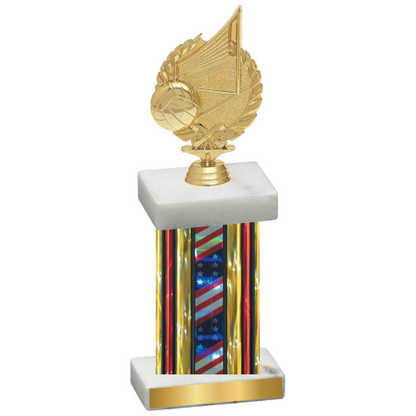 Single Flag USA Volleyball Trophy