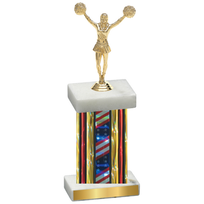 Single Flag USA Cheerleading Trophy