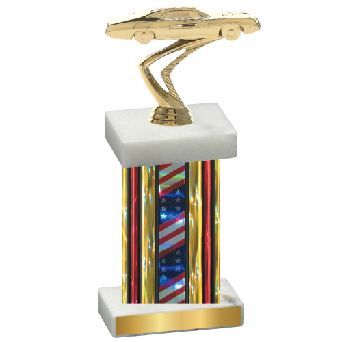 Single Flag USA Cars Trophy