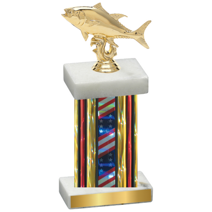 Single Flag USA Fishing Trophy