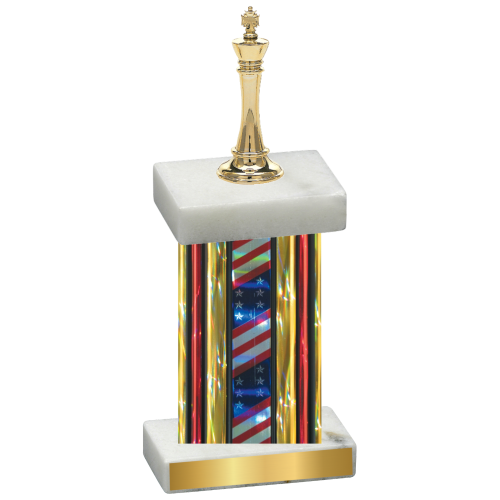 Single Flag USA Chess Trophy