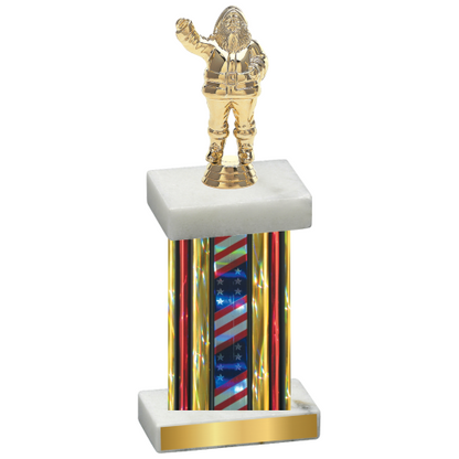 Single Flag USA Holiday Trophy