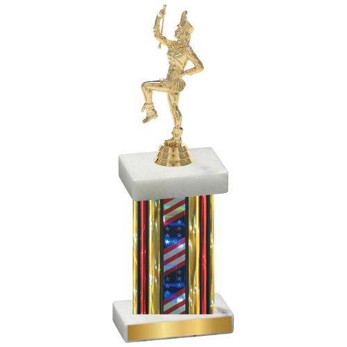 Single Flag USA Majorette Trophy