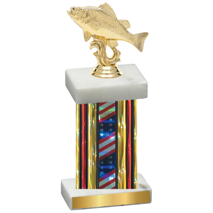 Single Flag USA Fishing Trophy