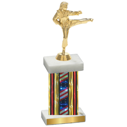 Single Flag USA Karate Trophy