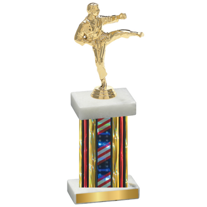 Single Flag USA Karate Trophy