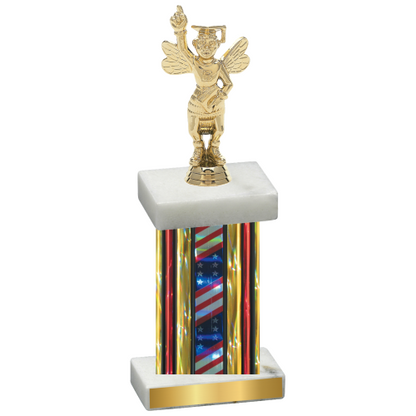 Single Flag USA Academics Trophy