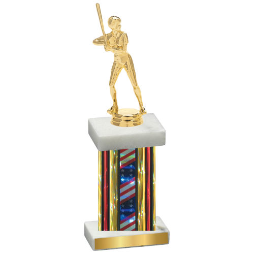 Single Flag USA Softball Trophy