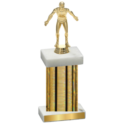 Single Gold Glacier Wrestling Trophy