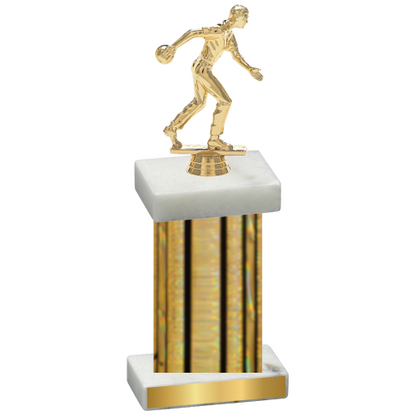 Single Gold Glacier Bowling Trophy