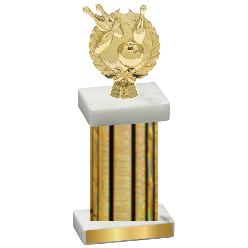 Single Gold Glacier Bowling Trophy