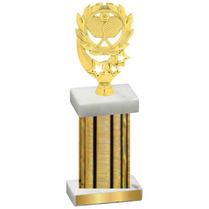 Single Gold Glacier Pickleball Trophy