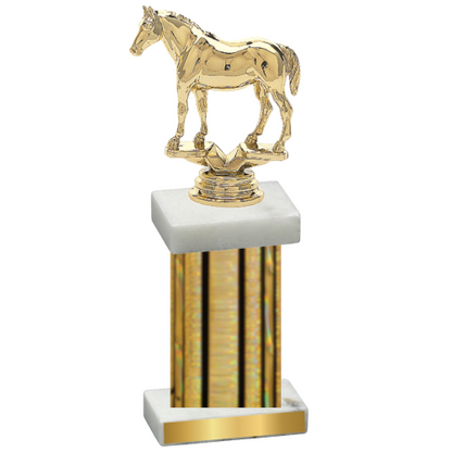 Single Gold Glacier Horses Trophy