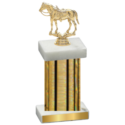 Single Gold Glacier Horses Trophy