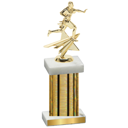 Single Gold Glacier Flag Football Trophy