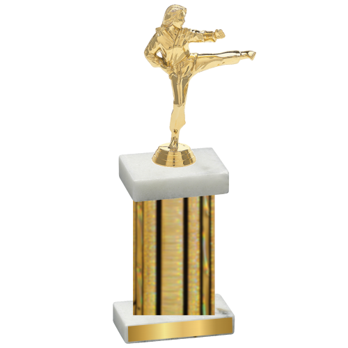 Single Gold Glacier Karate Trophy