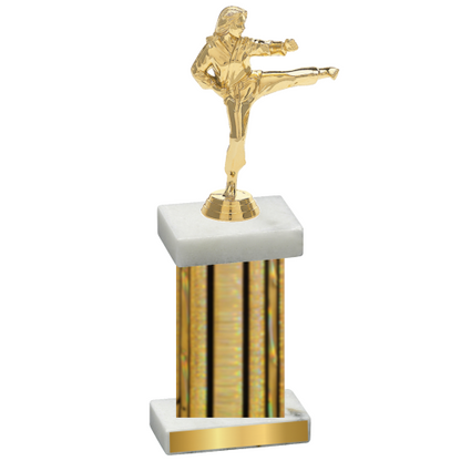 Single Gold Glacier Karate Trophy