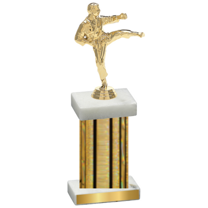 Single Gold Glacier Karate Trophy