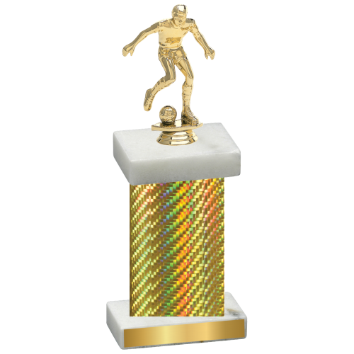 Single Gold Carbon Fiber Soccer Trophy