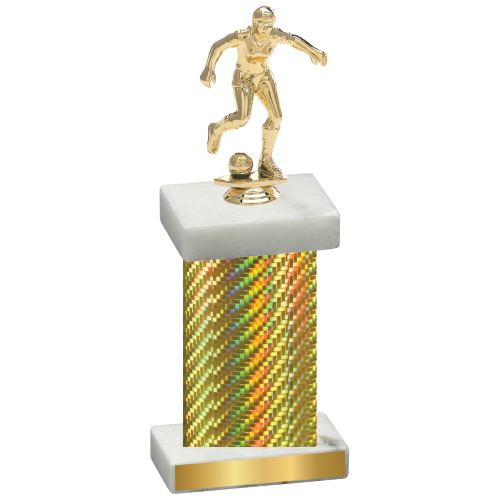 Single Gold Carbon Fiber Soccer Trophy