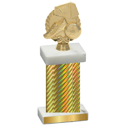 Single Gold Carbon Fiber Soccer Trophy