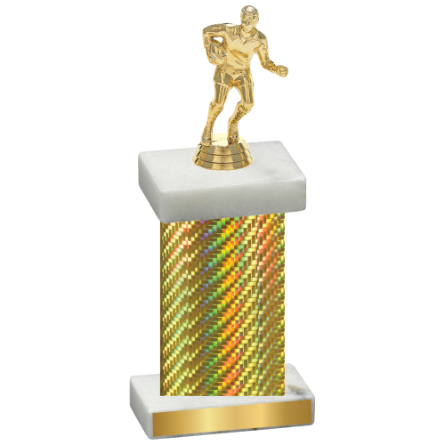 Single Gold Carbon Fiber Rugby Trophy