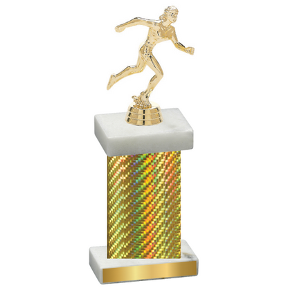 Single Gold Carbon Fiber Running Trophy