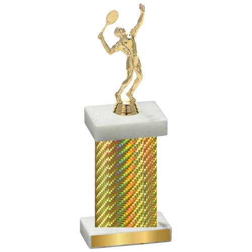 Single Gold Carbon Fiber Tennis Trophy