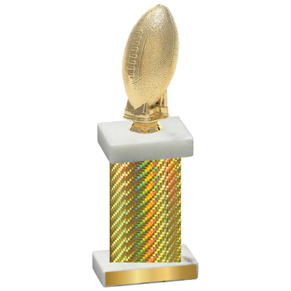 Single Gold Carbon Fiber Football Trophy