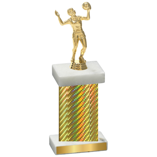 Single Gold Carbon Fiber Volleyball Trophy