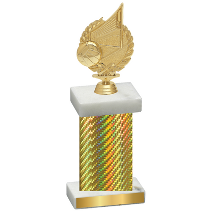 Single Gold Carbon Fiber Volleyball Trophy