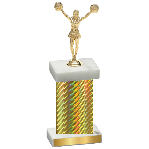 Single Gold Carbon Fiber Cheerleading Trophy