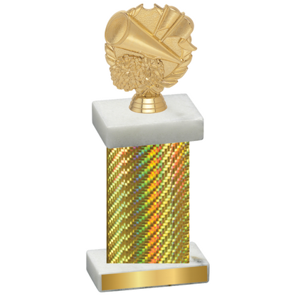 Single Gold Carbon Fiber Cheerleading Trophy