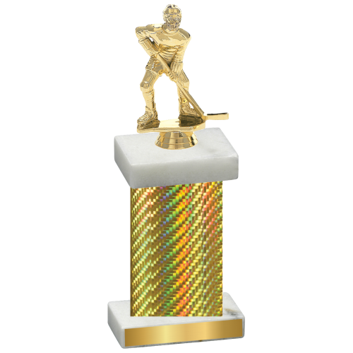 Single Gold Carbon Fiber Hockey Trophy