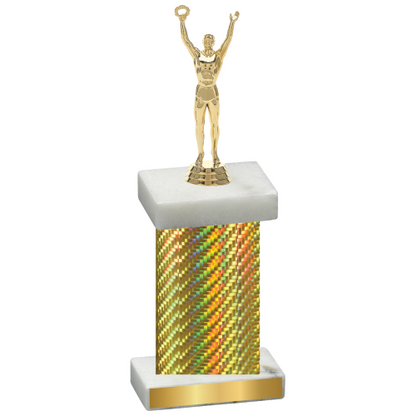 Single Gold Carbon Fiber Victory Trophy