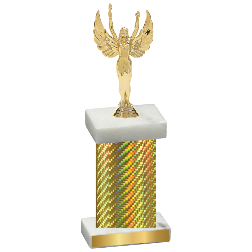 Single Gold Carbon Fiber Victory Trophy