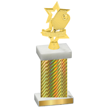 Single Gold Carbon Fiber Pickleball Trophy