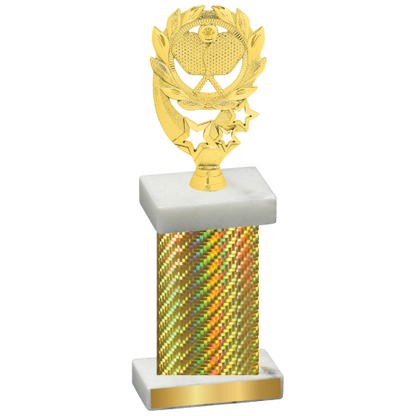 Single Gold Carbon Fiber Pickleball Trophy