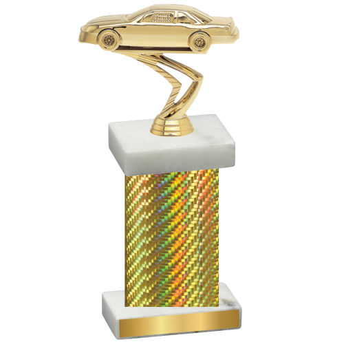 Single Gold Carbon Fiber Cars Trophy