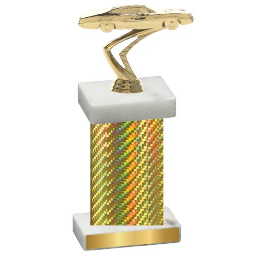 Single Gold Carbon Fiber Cars Trophy