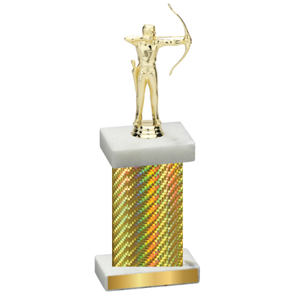 Single Gold Carbon Fiber Archery Trophy